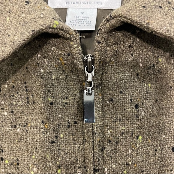 Brooks Brothers Green Wool Blazer Size 12 - Picture 6 of 9